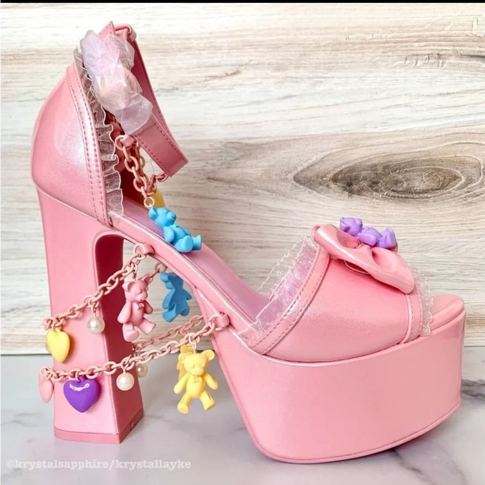 Dollskill Sugar Thrillz Sweet Loving Revelation Platform Heels Pastel Kawaii - Picture 11 of 11